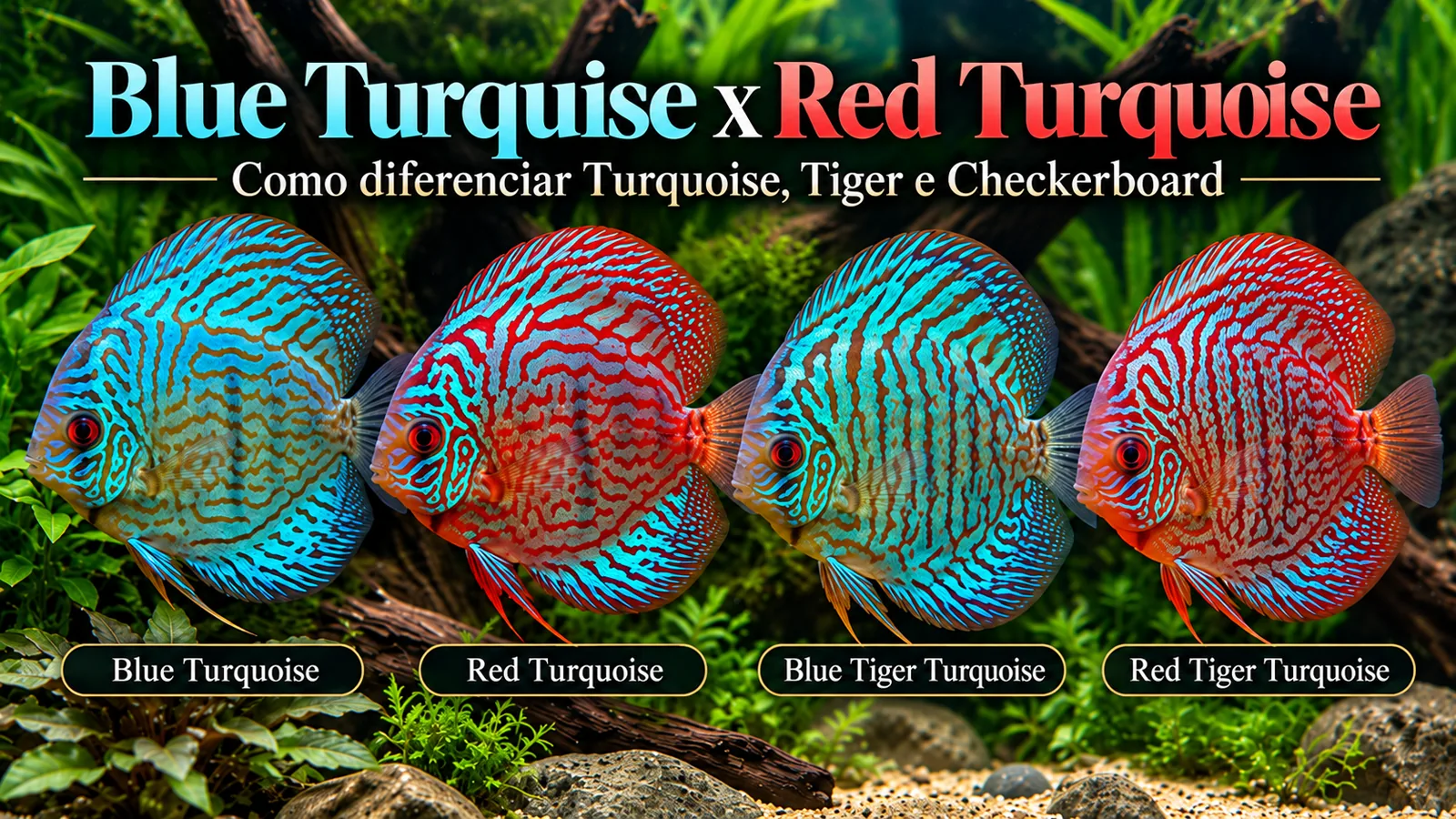 Imagem do post Blue Turquoise x Red Turquoise: como diferenciar Turquoise, Tiger e Checkerboard