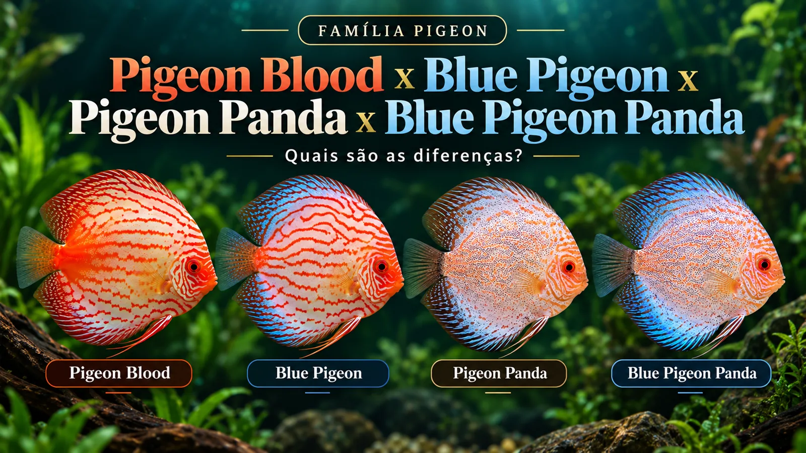 Imagem do post Pigeon Blood x Blue Pigeon x Pigeon Panda x Blue Pigeon Panda: quais são as diferenças?